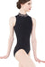 WEAR MOI OPALE WOMEN HIGH NECK TWO-MATERIAL TANK LEOTARD