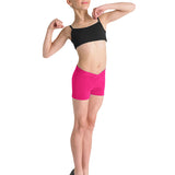 BLOCH CR2704 GIRLS MATTEA V-FRONT HIPSTER SHORTS