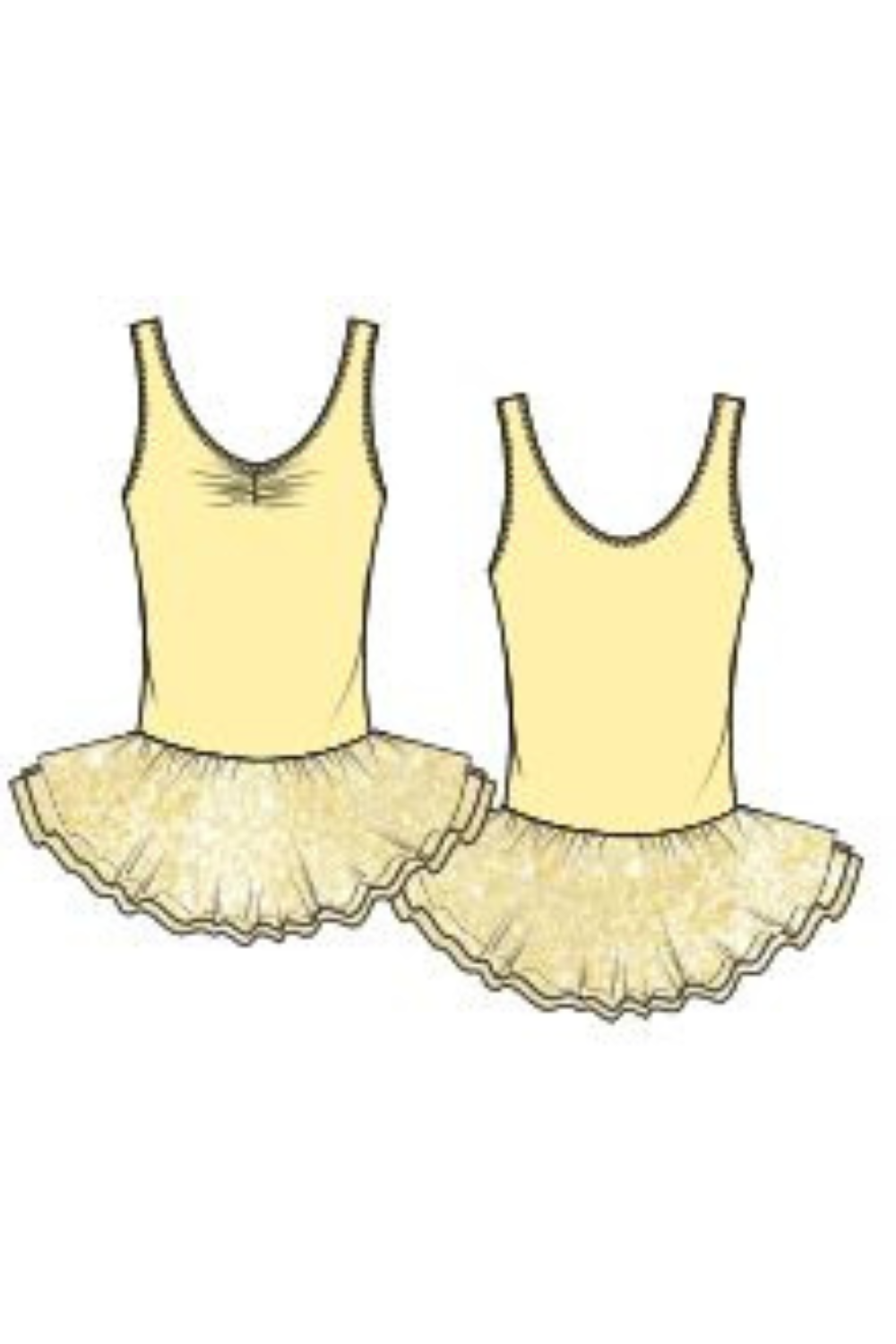 BLOCH CL1012 GIRLS TANK TUTU DRESS