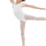 BLOCH CL3732 GEORGETTE SPARKLE SHORT SLEEVE LEOTARD