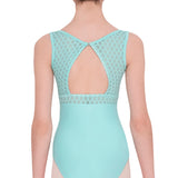 WEAR MOI AMALTEA GIRLS MICROFIBER YOKE TANK LEOTARD