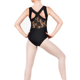 DANSHUZ 2403A WOMEN DARBY LACE BACK STRAPS LEOTARDS