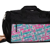 HORIZON 7201 DOODLES DANCE THEMED COLORFUL GEAR DUFFEL