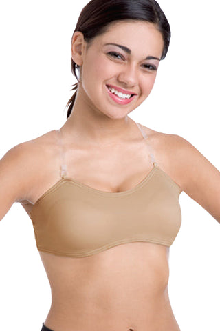 Body Wrappers 297 Women's Padded Underwire Bra with Clear Straps