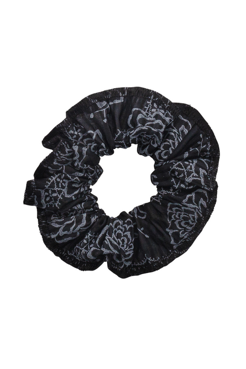 WEAR MOI DIV111 PRINTED FLORAL MOTIFS DANCE HAIR SCRUNCHIES