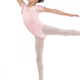 BLOCH CL3732 GEORGETTE SPARKLE SHORT SLEEVE LEOTARD