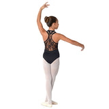 DANSHUZ 2402C DOUBLE STRAP RACER LACE LEOTARD