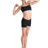 BLOCH CR2704 GIRLS MATTEA V-FRONT HIPSTER SHORTS