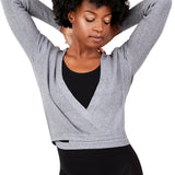 CAPEZIO 11381W LADIES IMPROVED FIT RIBBED KNIT WRAP SWEATER * NEW COLOR