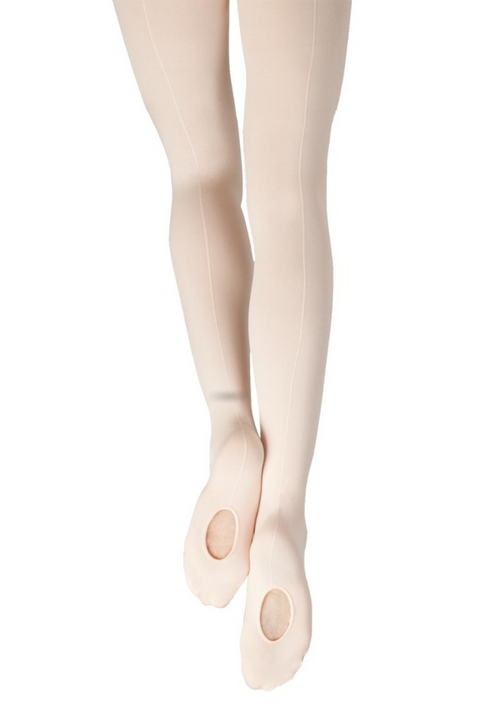 CAPEZIO 18 ADULT MESH TRANSITION WITH MOCK SEAM TIGHTS