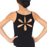 DANSHUZ 2425C GIRLS FLOWER CUT-OUT DESIGN LEOTARD