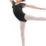 BLOCH CL3732 GEORGETTE SPARKLE SHORT SLEEVE LEOTARD