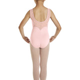 MIRELLA M368C GIRLS SCALLOP BACK TANK LEOTARD