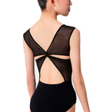 NIKOLAY DA2093MPN WOMEN ORETTA BANDEAU LACE UPPER MESH TANK LEOTARD