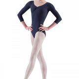 BLOCH L5436 WOMEN PINCH FRONT THREE QUARTER SLEEVE LEOTARD