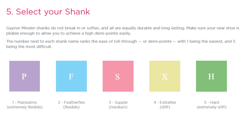 GAYNOR MINDEN POINTE SCULPTED SUPPLE SHANK BOX #3 AMERICAN MADE