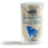 BUNHEADS BH400 SPUN SILVER LAMBS WOOL 1 OZ.