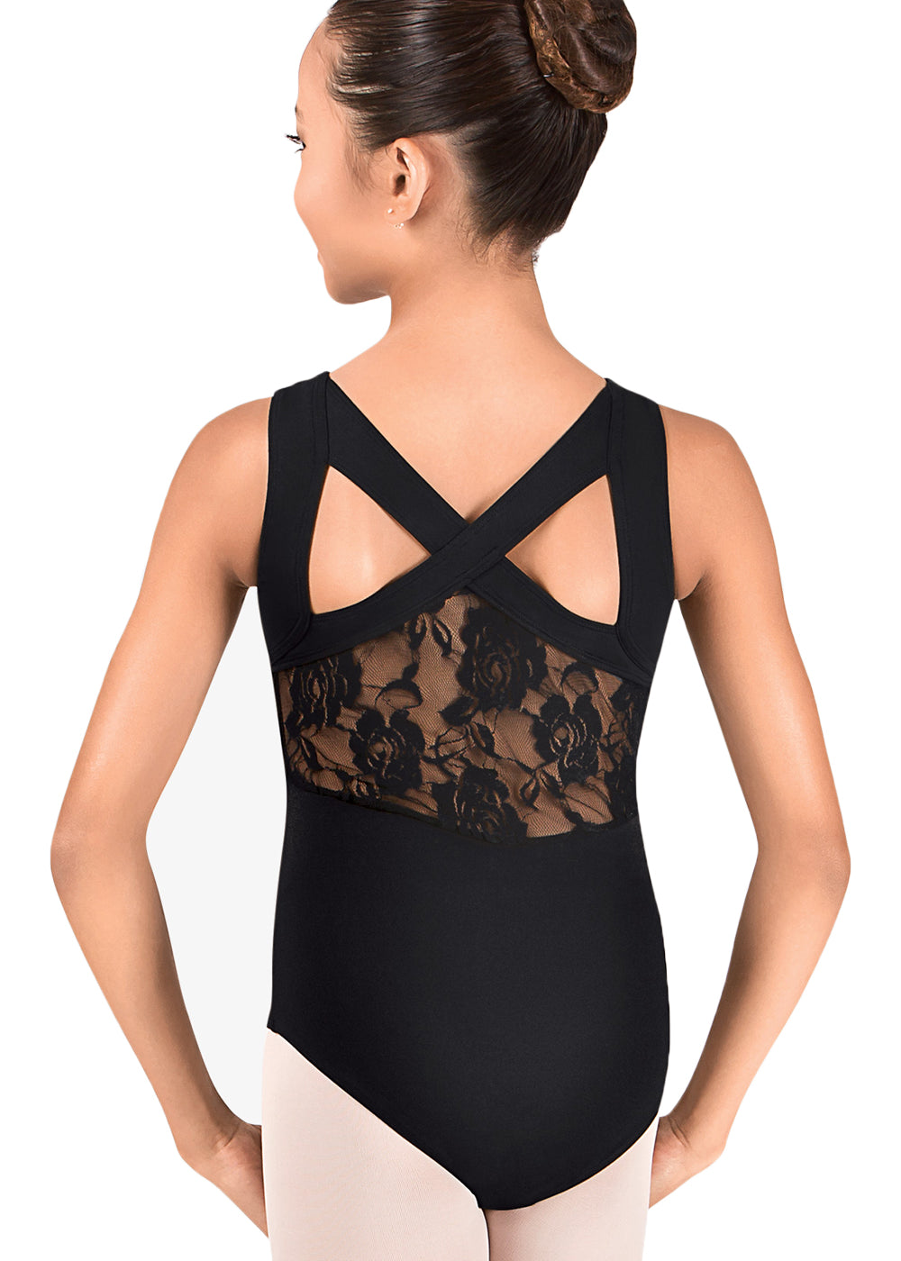 KIDS DARBY INFINITY LACE BACK LEOTARD-DANSHUZ