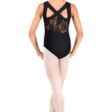 DANSHUZ 2403C GIRLS DARBY LACE BACK LEOTARD