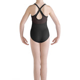 MIRELLA M1210C GIRLS MESH FRONT CAMISOLE LEOTARD