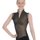 GRISHKO DAD1803M KIDS ZIP FRONT CAP SLEEVE LEOTARD
