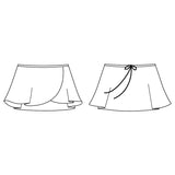 BLOCH R5130 WOMEN PROFESSIONAL GEORGETTE WRAP SKIRT