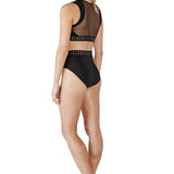 BLOCH FR5011 WOMEN TEIGAN HIGH WAISTED EXPOSED ELASTIC BRIEF