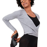 CAPEZIO 11381W LADIES IMPROVED FIT RIBBED KNIT WRAP SWEATER * NEW COLOR