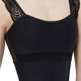 WEAR MOI ERINE GIRLS SCALLOPED TRIM TANK LEOTARD