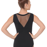 EUROTARD 41593 WOMEN SILHOUETTE MESH TANK LEOTARD