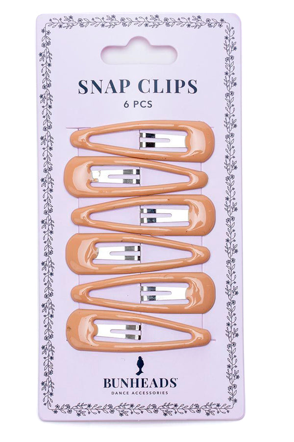 BUNHEADS BH1513 LIGHT BROWN SNAP CLIPS