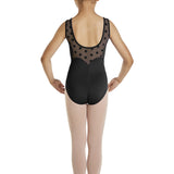 MIRELLA M368C GIRLS SCALLOP BACK TANK LEOTARD