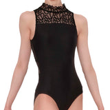 WEAR MOI AKARSO WOMEN DAINTY STAND-UP COLLAR TANK LEOTARD