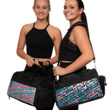 HORIZON 7200 DOODLES DANCE THEMED PASTEL COLORS GEAR DUFFEL