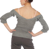 INTERMEZZO 6070 WOMEN V-NECK WARM-UP SWEATER