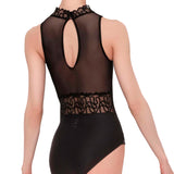 WEAR MOI AKARSO WOMEN DAINTY STAND-UP COLLAR TANK LEOTARD