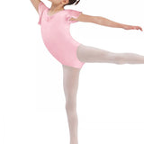 BLOCH CL3732 GEORGETTE SPARKLE SHORT SLEEVE LEOTARD