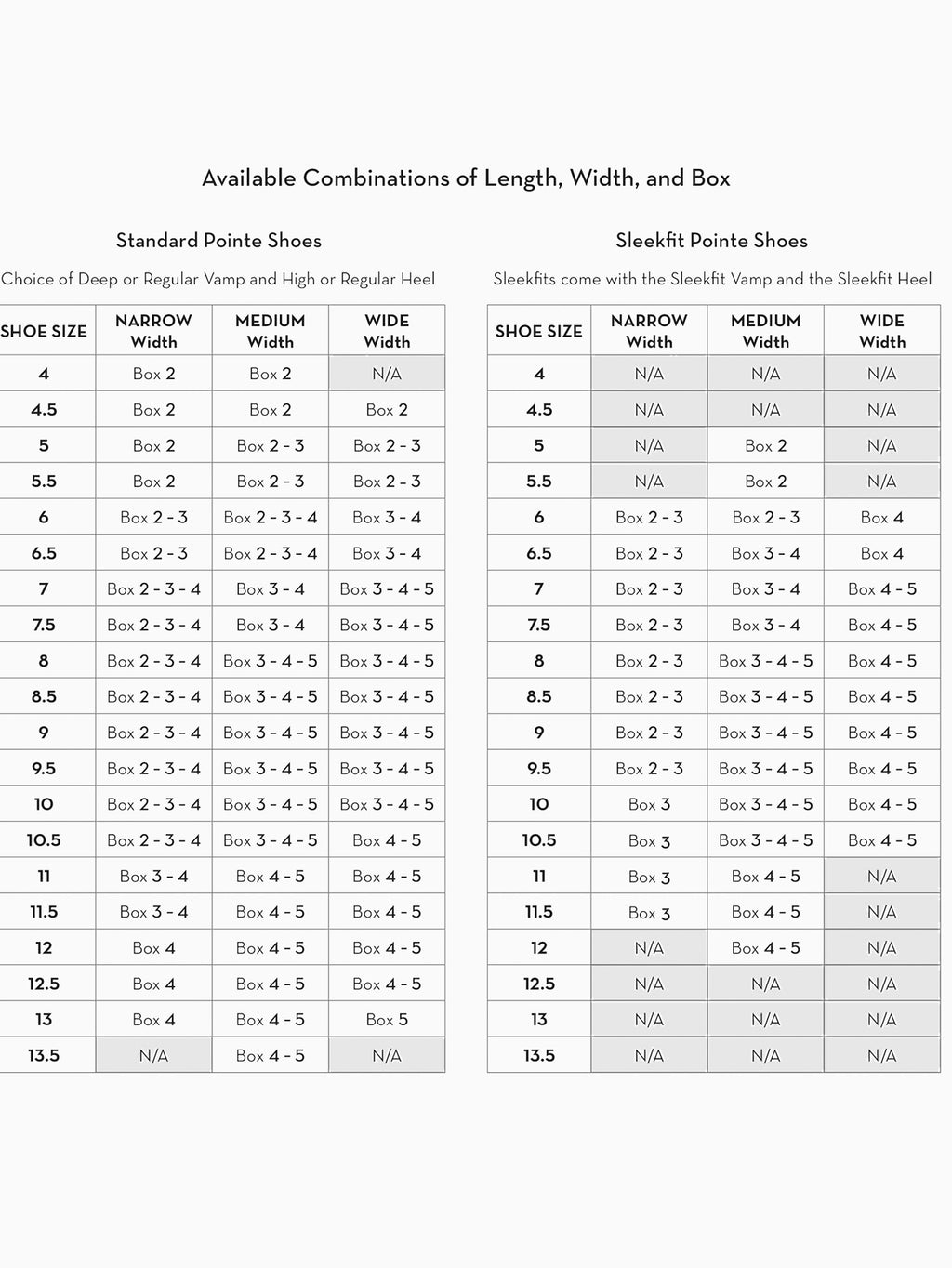 GAYNOR MINDEN POINTE SCULPTED SUPPLE SHANK BOX #3 AMERICAN MADE