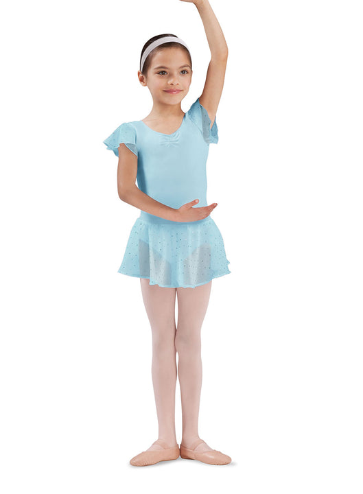 BLOCH CR5161 GIRLS OLESIA PULL-ON GEORGETE SEQUIN SKIRT