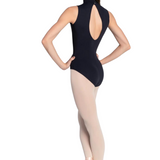 SO DANCA SL176 WOMEN SORSHA HIGH NECK HALTER TOP LEOTARD