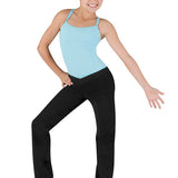 BLOCH CP5453 GIRLS COUPE V-FRONT BOOTLEG PANTS