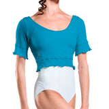 WEAR MOI NAYA WOMEN COMFORTABLE CUT SHORT SLEEVE CROP TOP
