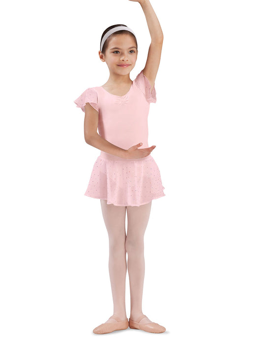 BLOCH CR5161 GIRLS OLESIA PULL-ON GEORGETE SEQUIN SKIRT