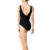DANSHUZ 22121A WOMEN AVA LOW V-BACK BOATNECK TANK LEOTARD