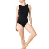 DANSHUZ 22121A WOMEN AVA LOW V-BACK BOATNECK TANK LEOTARD