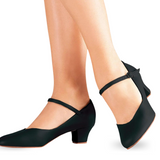 SO DANCA CH50 WOMEN CELINE 1.5" HEEL LEATHER SOLE CHARACTER SHOE