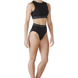 BLOCH FR5011 WOMEN TEIGAN HIGH WAISTED EXPOSED ELASTIC BRIEF