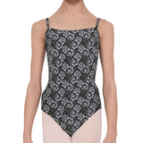 WEAR MOI COLCHIC GIRLS MICROFIBER FLORAL PRINTED CAMISOLE LEOTARD