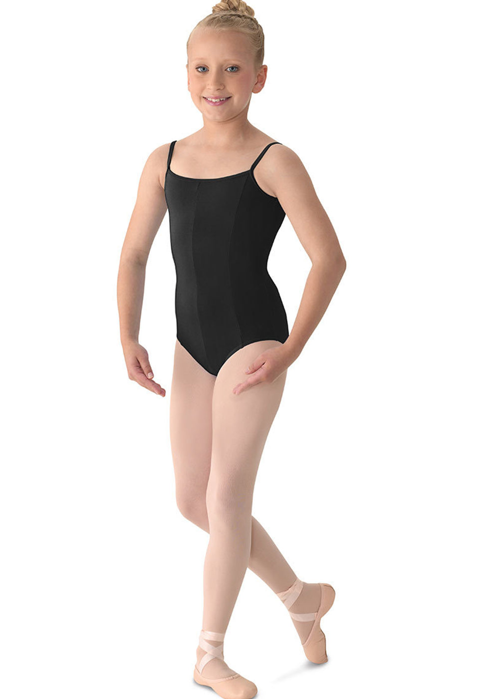 M207C GIRLS PRINCESS SEAM V-FRONT CAMISOLE LEOTARD-MIRELLA