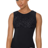 EUROTARD-38424 LADIES VELVET COUTURE TANK LEOTARD